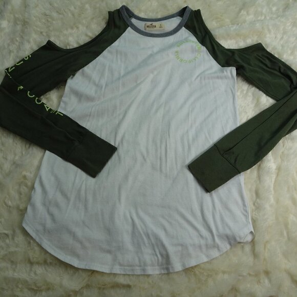 Hollister Shoulderless L/S Shirt Small - Picture 1 of 6